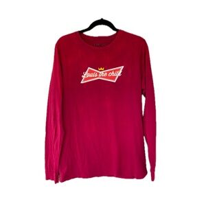 Louis the Child Limited Edition Long Sleeve T-shirt Budweiser Logo Design Large